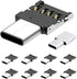 USB C to USB Adapter, 10 Pack Miniest USB C to A Male to Female Adapter, Hidden Slim Converter for USB Cable