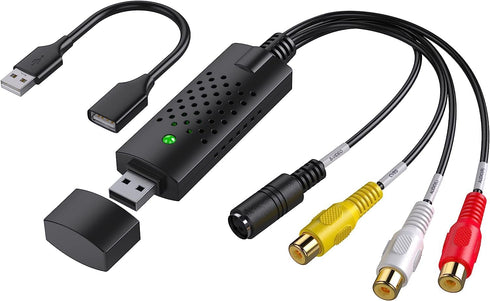 VIXLW Video Capture Card, USB Video Capture Device,RCA to USB Audio Video Converter,VHS