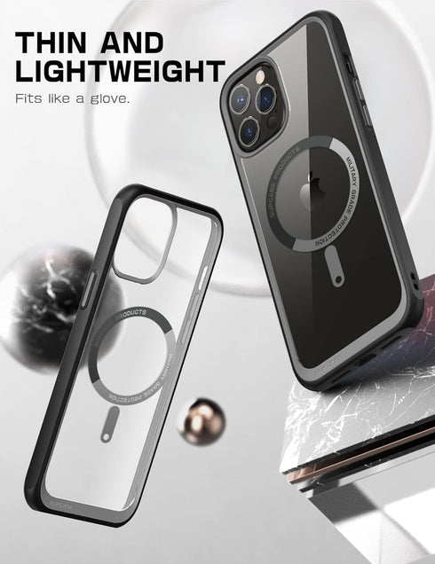 SUPCASE Black iPhone 13 Pro Max Case (Unicorn Beetle Mag), Compatible with MagSafe, Military-Grade Protection, Slim