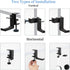 Foldable Aluminum Headphone Stand Hanger with Cable Organizer, Non-Slip Desk Hook for Universal Headphone Mount