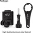 HSU Aluminum NVG Helmet Mount with Thumbscrew, Compatible with GoPro Hero 12/11/10, Tactical Helmet for Action Cameras