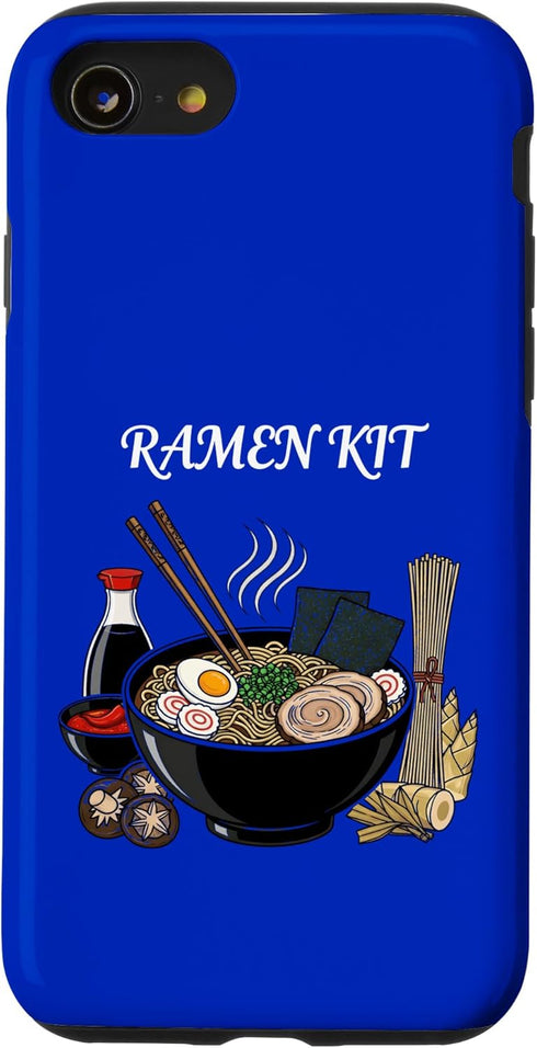 Cultural Food Kits for Asian Food Cultures T-Shirt Ramen Kit Bowl Japanese Food Noodles Soup Lover Case for iPhone SE