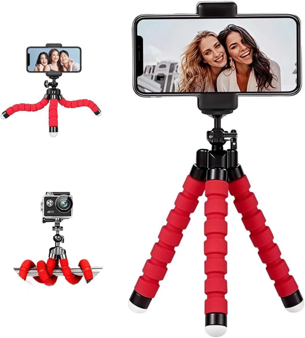 YOUNEEDFUL Mini Portable Phone Tripod Stand with Flexible LegsSuitable for Mobile Phone and