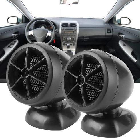 Acouto Music Horns Car Audio, 1200W 12V Tweeter Mini Horn Loudspeaker for Car Audio