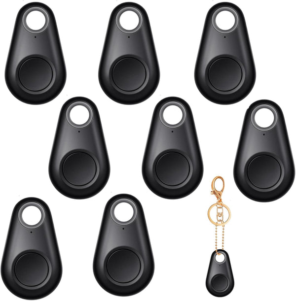 Flutesan 8 Packs Portable GPS Tracking Mobile Tracking Anti Loss Smart Device Key