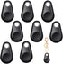 Flutesan 8 Packs Portable GPS Tracking Mobile Tracking Anti Loss Smart Device Key