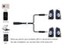 Ancable 3.5mm Stereo Female to 2-Male Y-Splitter Audio Cable, 2M, Aluminum Connector