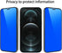 2 Piece Privacy Tempered Glass for iPhone 12 Pro Max 6.7 inch Anti-blue Anti-Spy Screen Protector Mirror Blue
