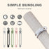 10Pcs 2026 (10pcs) Silicone Cable Ties, New Data Cable Organizer, Silicone Cable Ties Cable Management Organizer, Cable