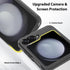 Hongxinyu Crystal Clear Case for Samsung Galaxy Z Flip6 2024, Slim Thin Soft TPU Bumper & Hard PC Back Protective Case