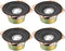 uxcell 10W 4 Ohm 3 Inch Anti-Magnetic Speaker Tweeter, 78x78x39mm, 4pcs