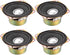 uxcell 10W 4 Ohm 3 Inch Anti-Magnetic Speaker Tweeter, 78x78x39mm, 4pcs