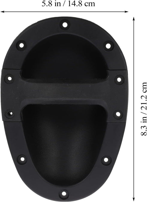 Guitar Accessories Speaker Carry Grasp Cabinet Handle, Black Chest Speaker Box Recessed Handle with Grip (2pcs)