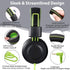 POWMEE M2 Kids Headphones Wired, Foldable Adjustable Stereo Tangle-Free, 3.5MM Jack Wire Cord On-Ear Headphone for