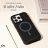 Case-Mate Wallet Folio for iPhone 15 Pro Max, Black, 12ft Drop Protection, Magnetic Flip Folio Cover with Cash and Card