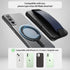Sinjimoru for MagSafe Wallet, Secure Hard Lock Magnetic Card Holder, MagSafe Stand and Grip for iPhone 15, 14, 13, 12,