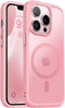 Vooii iPhone 13 Pro Case, Pink Translucent Matte, Shockproof & MagSafe Compatible, Protective Cover for 6.1" iPhone 13
