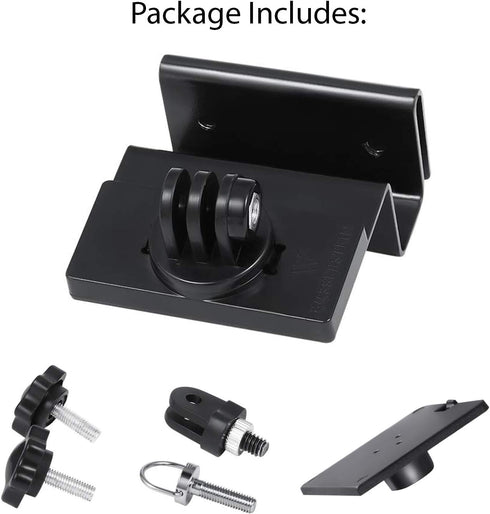 Wasserstein Gutter Mount for Ring, Arlo, Blink, Reolink Cams & Solar Panels, 2 Pack, Black