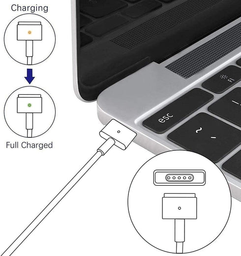 Mac Book Air Charger, 45W AC Magnetic T-Tip Power Adapter Compatible with 11-inch/13-inch MacBook Air (2012-2017)
