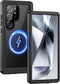 Lanhiem Magnetic Case for Samsung Galaxy S24 Ultra, IP68 Waterproof Dustproof, Built-in Screen Protector, Rugged Cover,