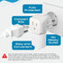 Ceptics Complete European Travel Adapter Set - 3 Pack, Safe Grounded for Cell Phones, Laptops, USA to Europe