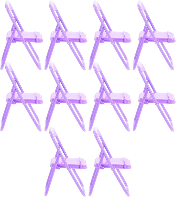 Zerodeko 10pcs Foldable Cartoon Phone Holder Desktop Cell Phone Stand for Office and