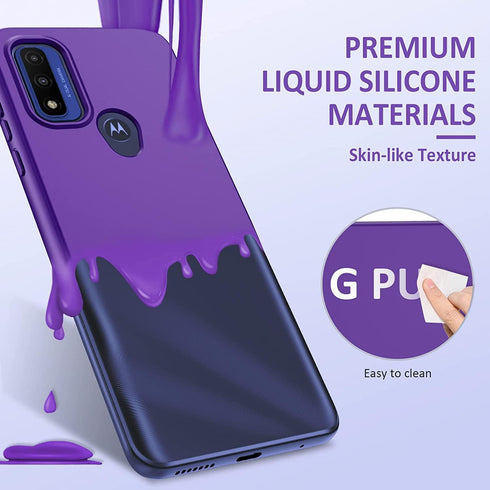 PUJUE Motorola Moto-G Pure Phone Case, Rugged Bumper Shockproof Drop Protective TPU Cover for G Play 2023 | G Power