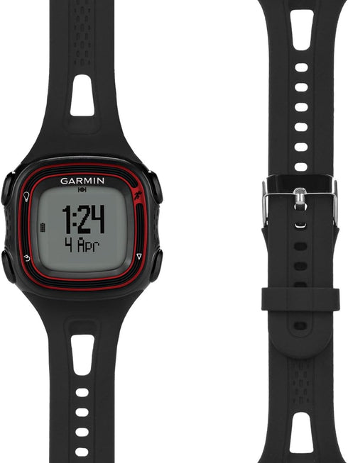 kwmobile Strap Replacement Silicone Watch Band for Garmin Forerunner 10/15 (L Size) - Black