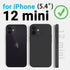 AOTESIER Shockproof iPhone 12 Mini Case, Food Grade Liquid Silicone with Soft Anti-Scratch Microfiber Lining, Black