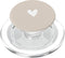Sand / Beige / Tan Heart Minimalist Love, PopSockets PopGrip for MagSafe