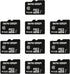 INLAND Micro Center 16GB Class 10 MicroSDHC Flash Memory Card with Adapter, 80MB/s UHS-I, C10, U1 (10 Pack)