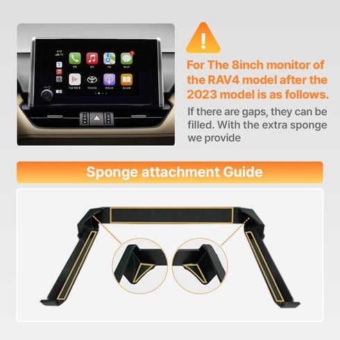 FICS Phone Holder for 8" Monitor Compatible with Toyota RAV4 (RAV4 19~24)