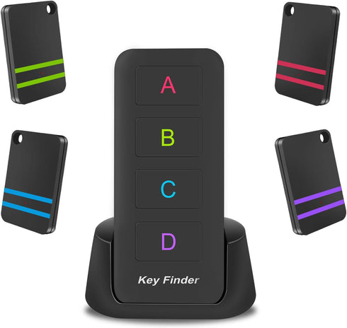 Key Finder, Midlocater 85dB+ Remote Finder Item Tracker RF Locator with Sound, 131ft Working Range for Keys, Wallets