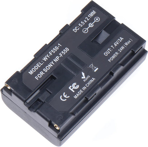 FocusFoto Dummy NP-F960/750/770/970 Power Adapter NP-F Battery DC Coupler Replacement of with a DC Input and a DC