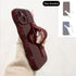 NITITOP 14 Compatible with iPhone Plus Case Cute Simple Wave Design Stylish Wavy Curly Frame with Wrist Adjustable Hand