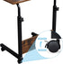 23.62 15.74 27.16-37.79 Mobile Side Table, Mobile Laptop Desk Cart, Adjustable Over Bed Table with Wheels for Sofa