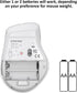 Wireless Bluetooth Mouse with Smart Flying Scroll, Ergonomic Mice, Silent Multi-Device Mouse for Computer, White