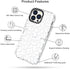 MOSNOVO iPhone 13 Pro Case, Clear TPU Bumper with Buffertech 6.6ft Military-Grade Drop Protection, White Leopard Print