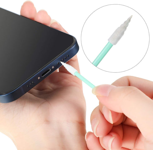Frienda Anti Dust Plug Metal Phone Dust Plug for iPhone 11/11 Pro/12 Series with Cleaning Brush Kit