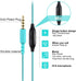 Sport Headphones Wired Running Earphones with Earhook (3.5mm, Blue)