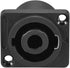uxcell 4-Pole Speaker Panel Mount Connector, Audio Speaker Jack Twist Lock with Metal Insert (2Pcs)