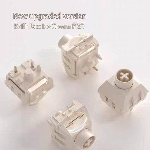 Kailh Box Ice Cream Pro Linear Switch, 5-pin 45gf Pre-Lubricated Dust and Water Resistant Mechanical Keyboard Switch