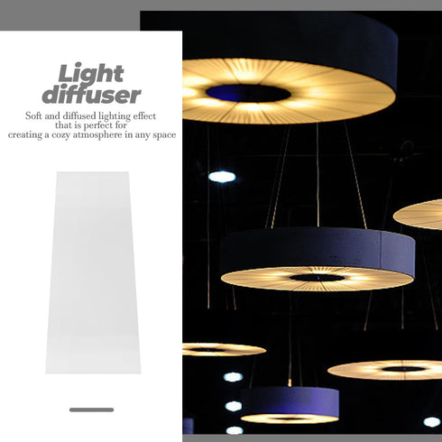 Light Diffuser Acrylic Panel for Ceiling Lighting Semi-transparent Diffuser Plate for Even Led Illumination Easy
