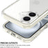 Puxicu 2 1 17 17 6.3", Acrylic in for iPhone CaseAnti-Yellowing, Military-Grade Protection, Drop Shockproof Slim Phone
