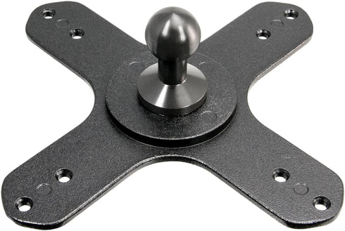 ARKON Mounts VESA 75 / VESA 100 to 20mm Ball Mount Bracket Adapter for TVs, Monitors, and Displays, Durable Construction