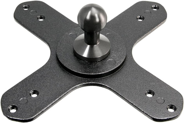 ARKON Mounts VESA 75 / VESA 100 to 20mm Ball Mount Bracket Adapter for TVs, Monitors, and Displays, Durable Construction