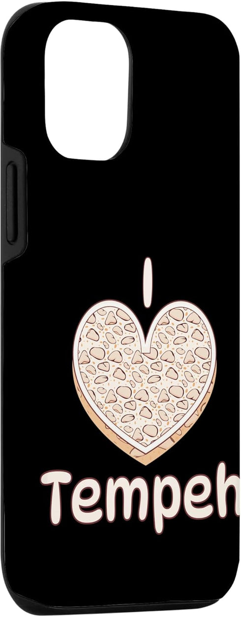 Tempeh Indonesian Food Vegan Vegan 12/12 iPhone Pro I Love Tempeh I Indonesian Vegan Food Vegetarian Vegan Case