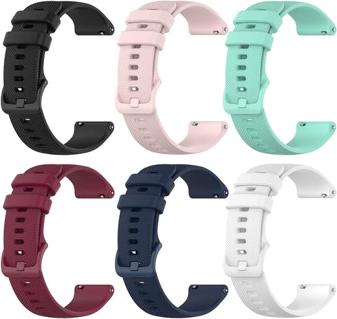 6 Pack Bands for Nerunsa P66 Smart Watch, Replacement Strap Bands Compatible with Nerunsa, NiUFFiT, Popglory