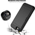 Nvollnoe iPhone SE Case 2022/2020/7/8: Heavy Duty Dual Layer Shockproof with Card Holder, Slim Wallet Case - 4.7'' Black