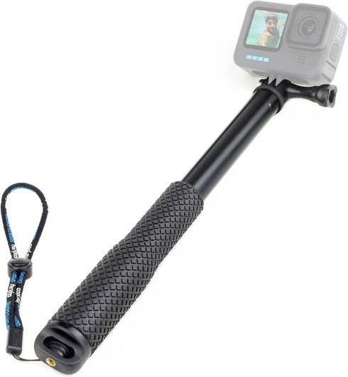 SOONSUN 45'' Aluminum Waterproof Extension Monopod for GoPro Hero 12 11 10 9 8 7 6 5 4, Insta360 Cameras